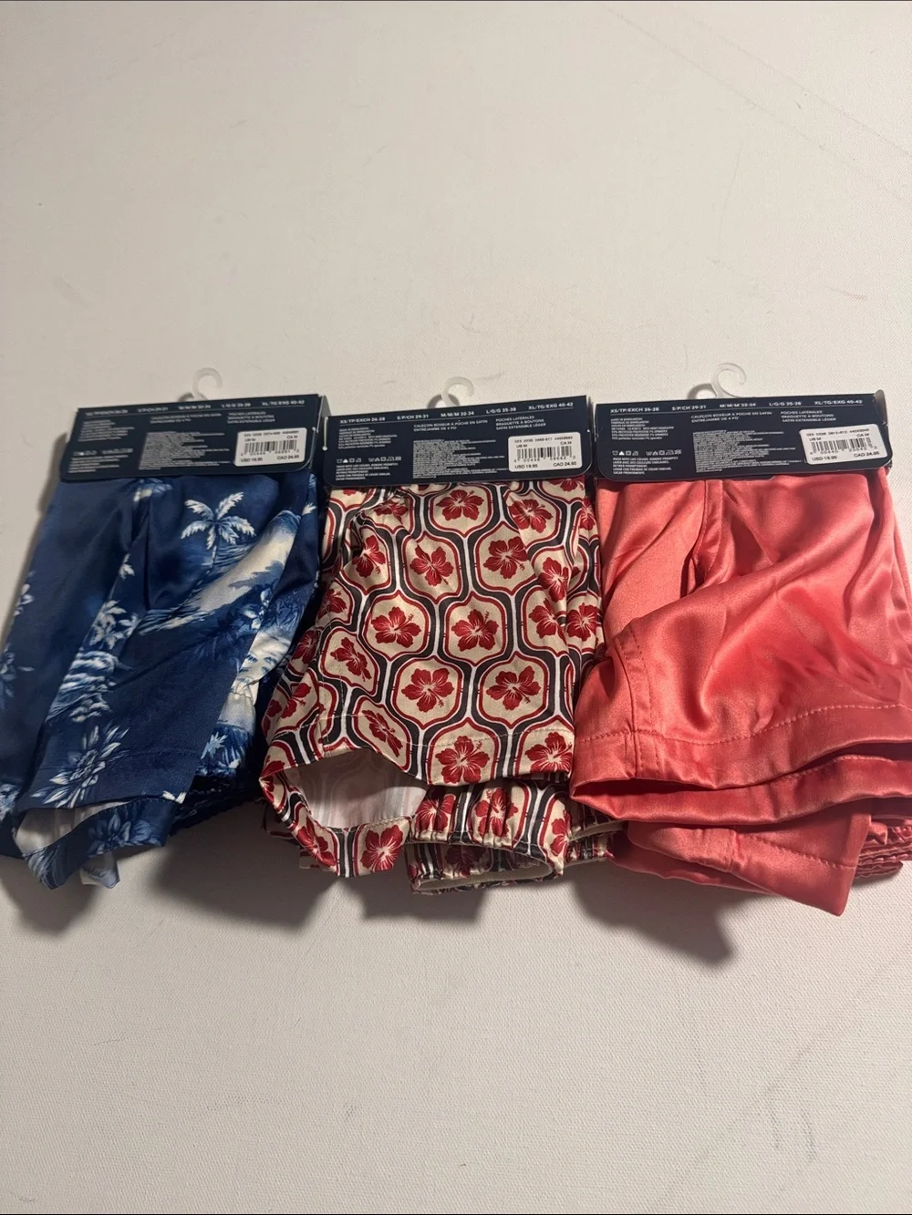 Satin Boxers Mens Medium 3 Pack American Eagle